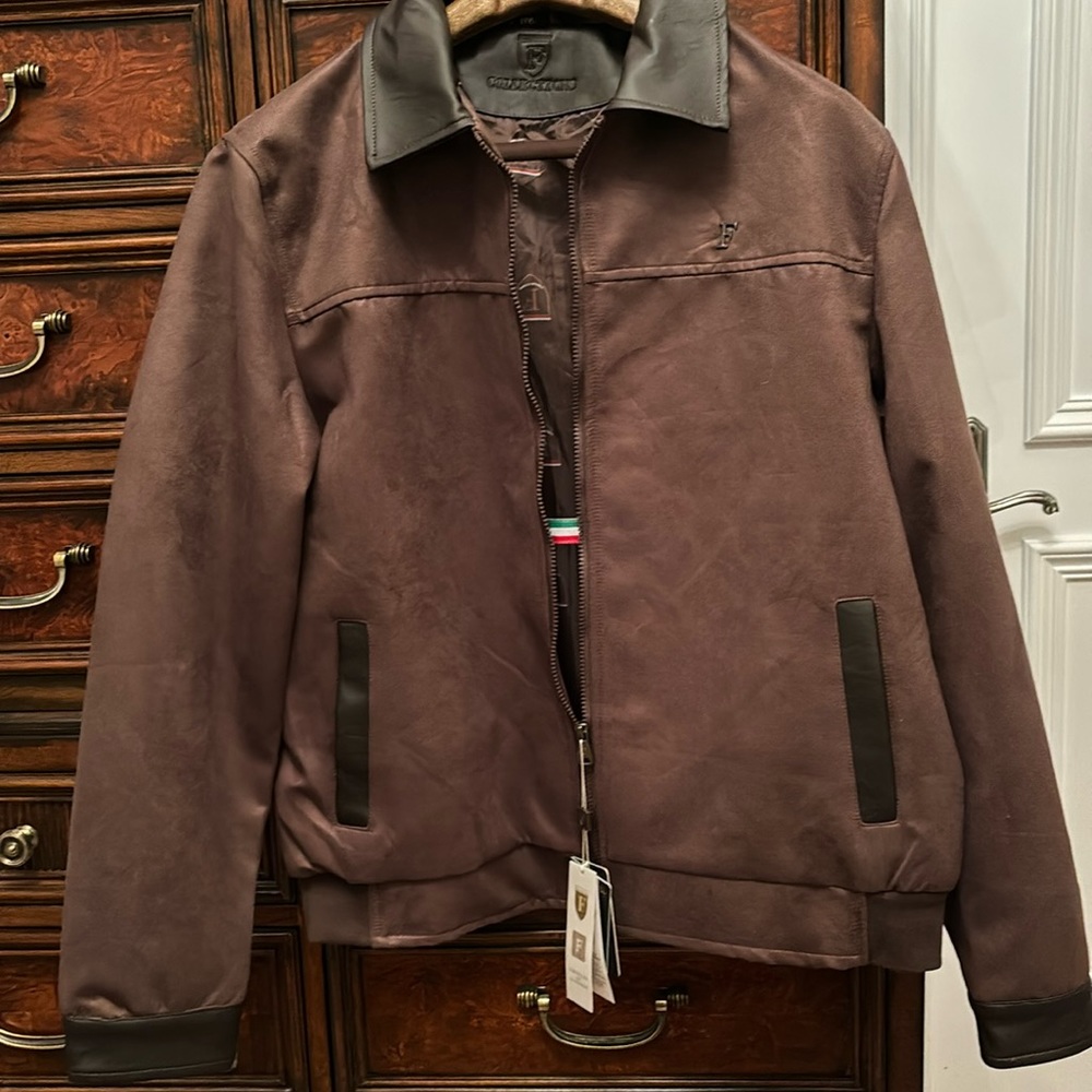 F Collections leather jacket.  New with tags.